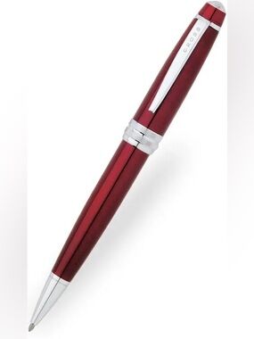 Cross Bailey Ballpoint Pen Set in Red Lacquer with Bonus Refills.
